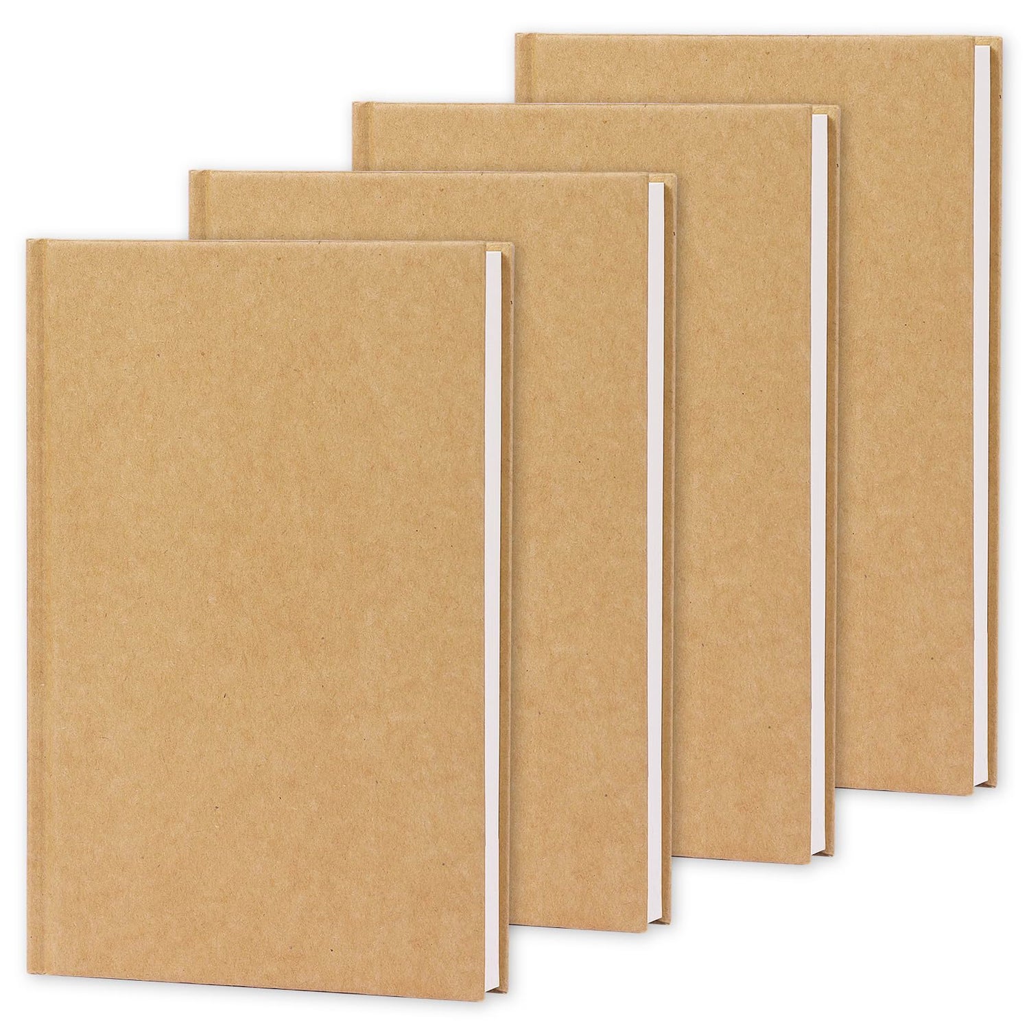 Drawing Book,4 Pack Blank Hardcover Notebooks, 120 Sheets Sketch Book (100gsm 5.6"x8.3") for Office
