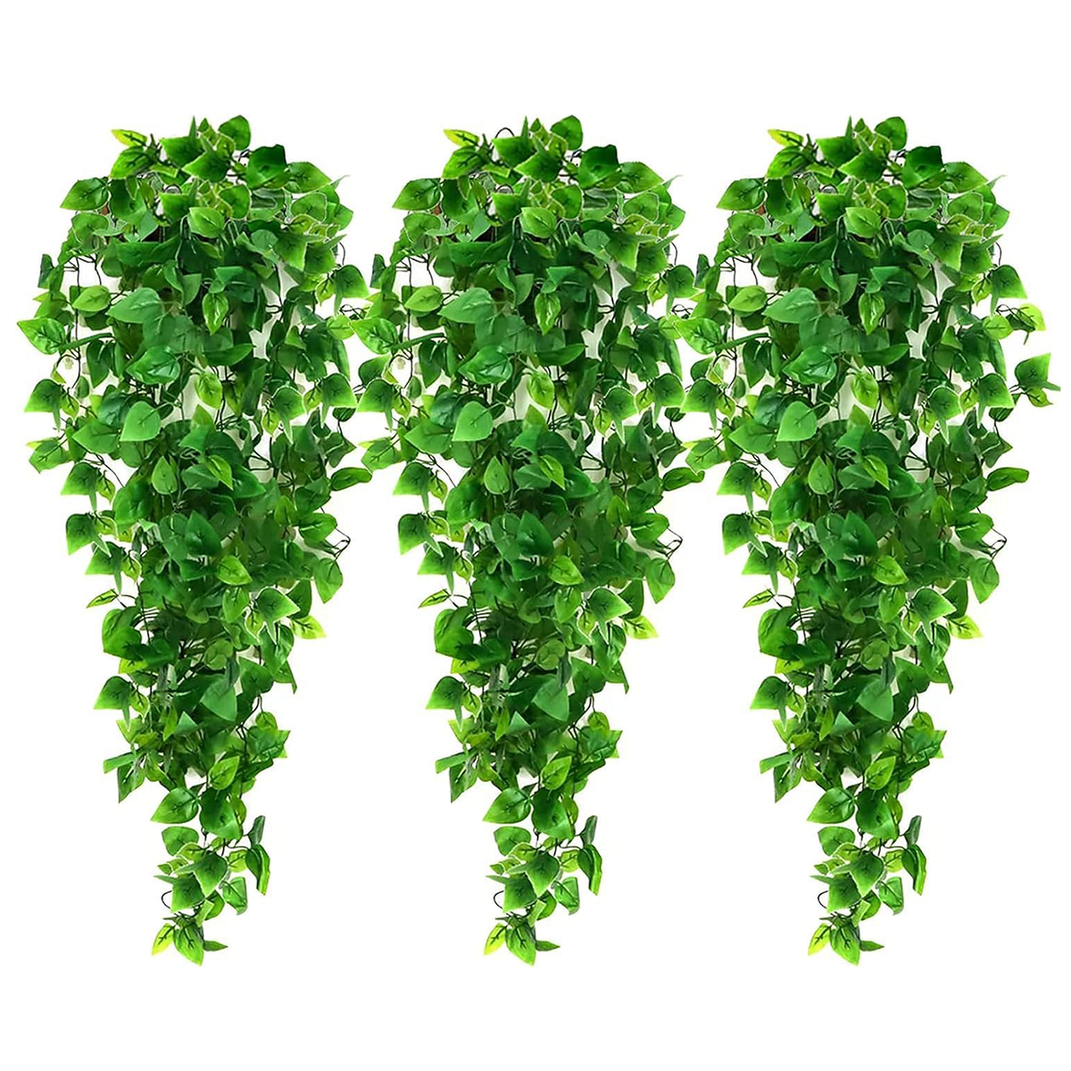 Artificial Flora,3-Pack Artificial Ivy Vine Hanging Plants - 3.6ft Fake Greenery for Indoor/Outdoor Wall Decor (480 Leaves)