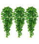 Artificial Flora,3-Pack Artificial Ivy Vine Hanging Plants - 3.6ft Fake Greenery for Indoor/Outdoor Wall Decor (480 Leaves)
